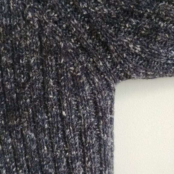 Vintage Pelican Cove mockneck cotton blend ribbed sweater top Large flecked - Picture 6 of 15